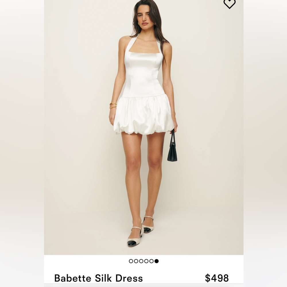 Reformation white mini dress- worn once